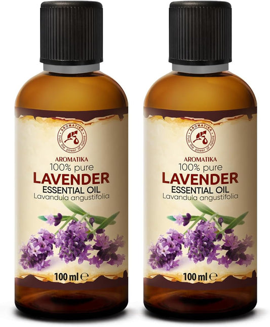 Lavender Essential Oils 6.8 Fl Oz for Diffusers - Aromatherapy - Pure Lavender Oil - Fragrance Oil for Sleep - Skin Care - Body - Hair