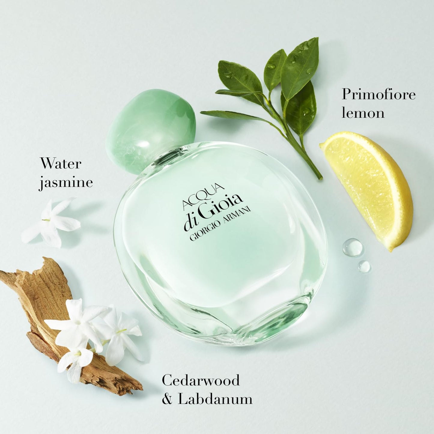 - Acqua Di Gioia - Eau De Parfum - Floral Fruity Fragance for Women - Primofiore Lemon, Water Jasmin, Cedarwood Notes