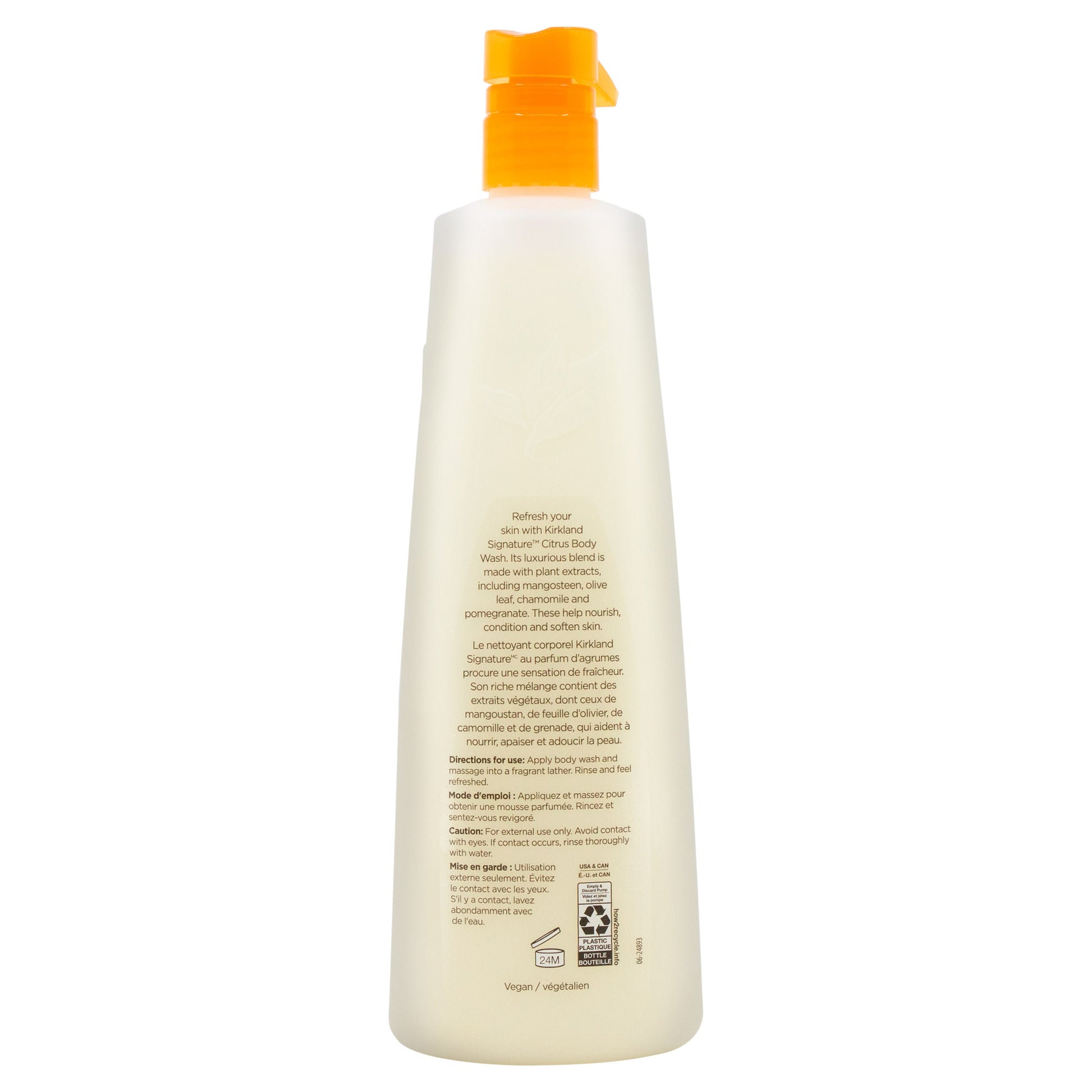 Kirkland Signature Liquid Body Wash, Natural Citrus, 27 Fl Oz, 2-Count