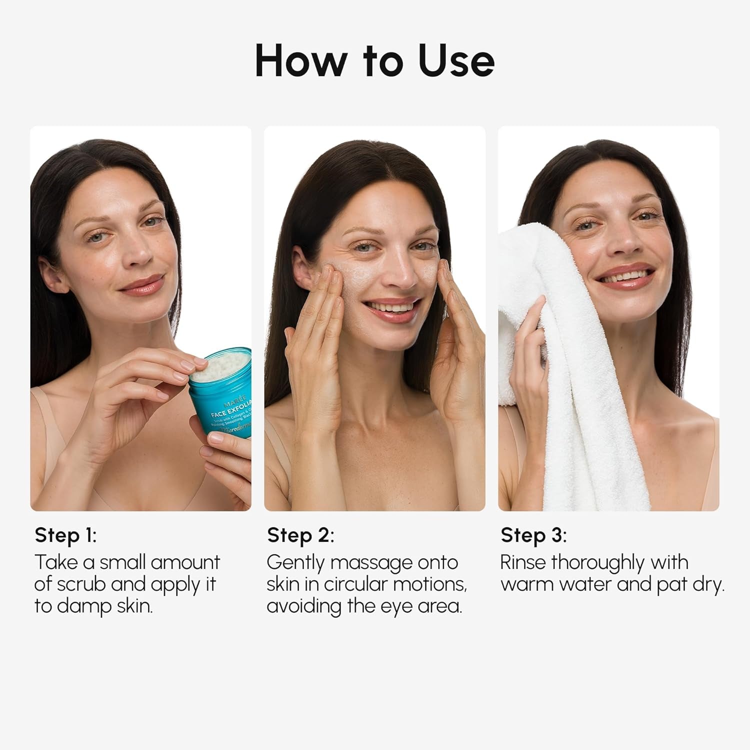 Face Exfoliator – Microdermabrasion Facial Scrub & Exfoliating Face Wash for Women – Collagen & Glycolic Acid – Gentle Scrub and Exfoliant – Men Exfoliating Scrubber – Exfoliante Facial Cleanser