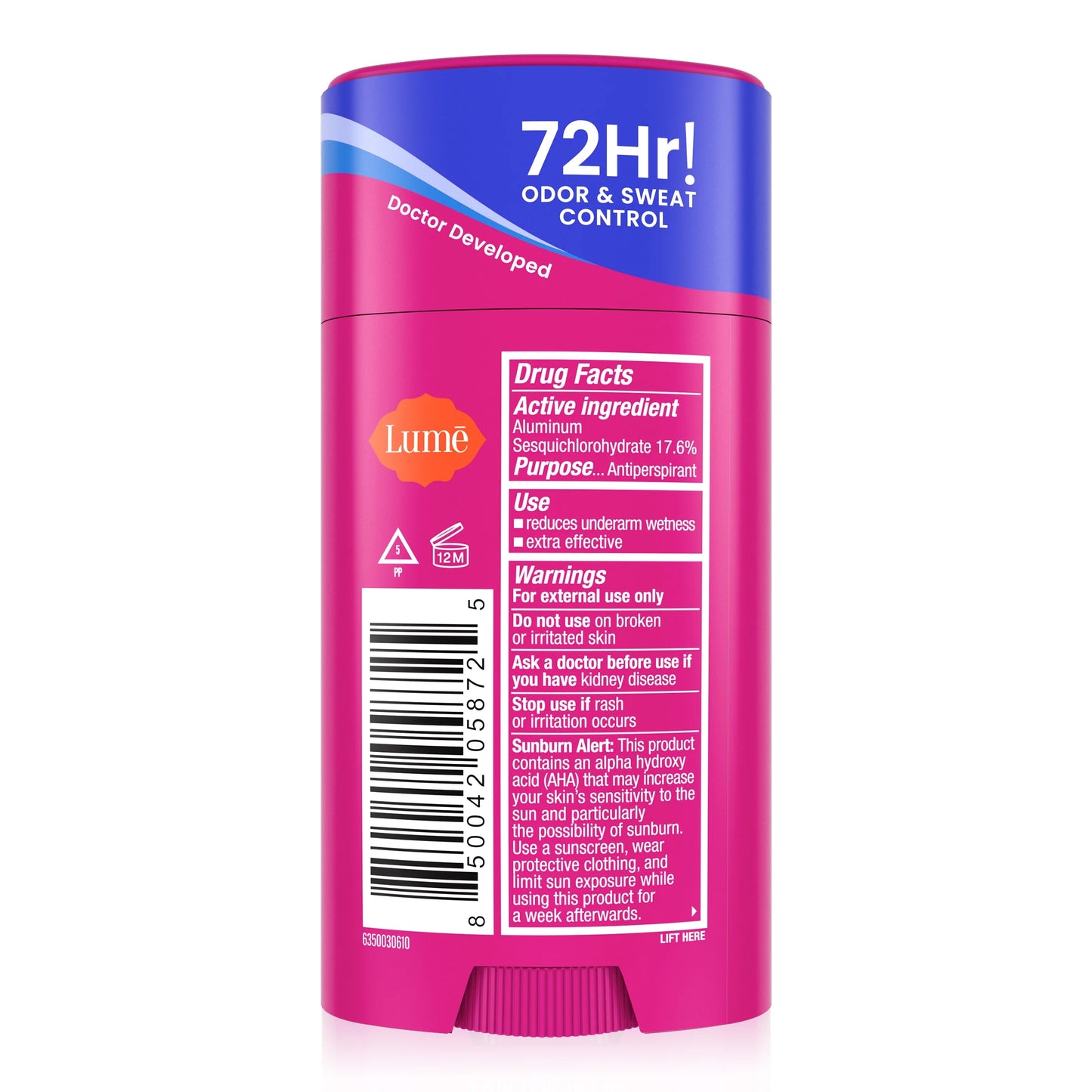 Deodorant plus Sweat Control - Smooth Solid Stick - Clinical Strength Antiperspirant - Soft Powder - 2.6Oz