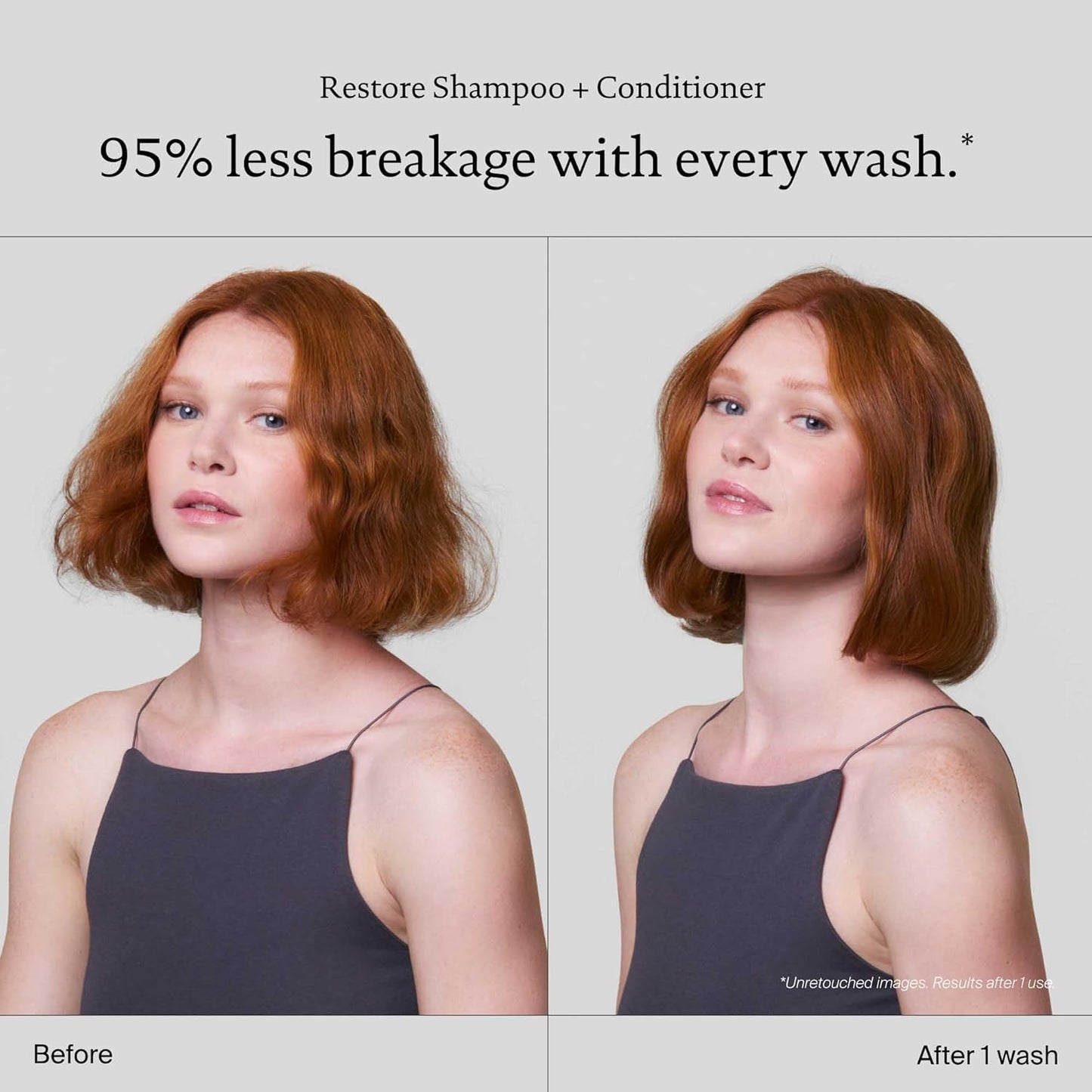 Restore Shampoo, Sulfate Free, Repairs Damaged or Dry Hair, Strengthens, Reduces Breakage, Adds Shine, Softness, Manageability, Color Safe, Professional Salon Formula