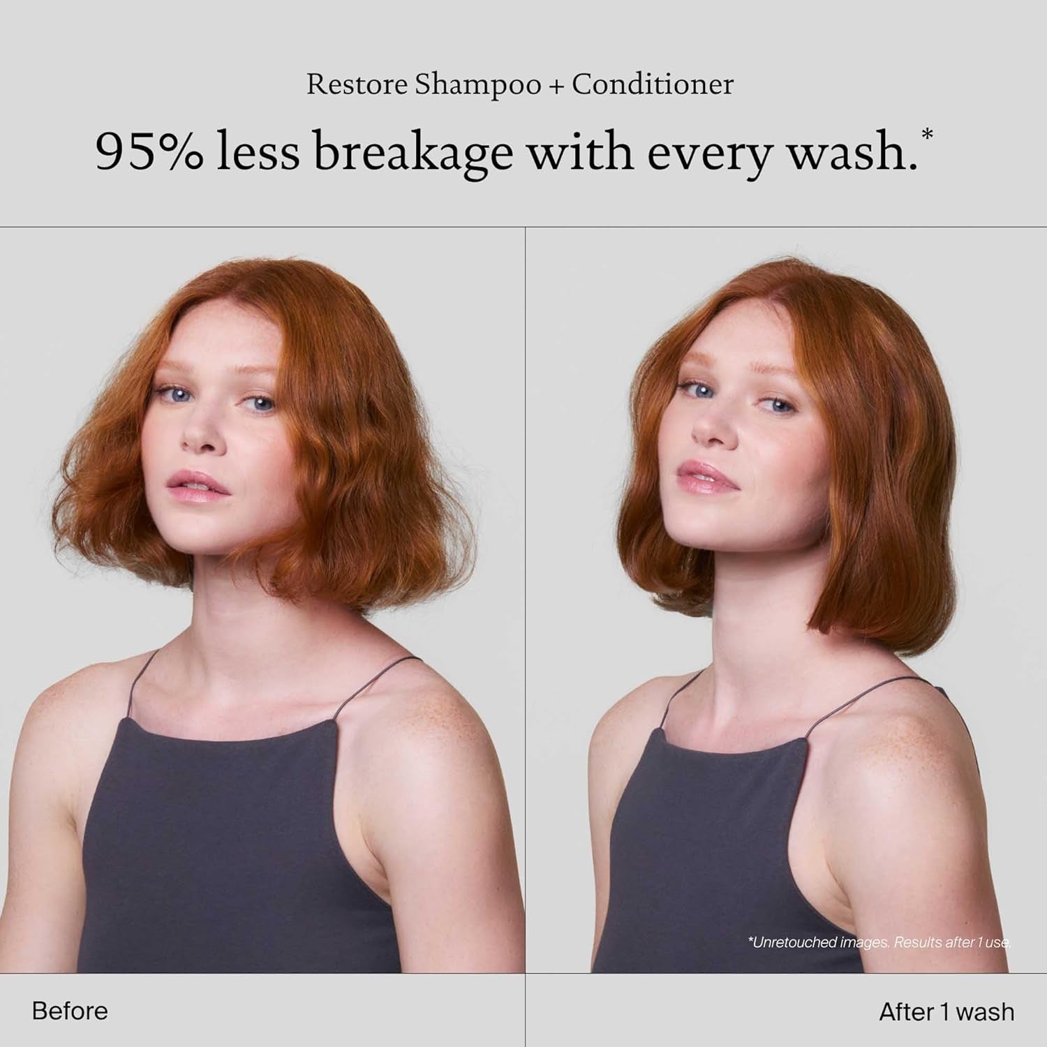 Restore Shampoo, Sulfate Free, Repairs Damaged or Dry Hair, Strengthens, Reduces Breakage, Adds Shine, Softness, Manageability, Color Safe, Professional Salon Formula