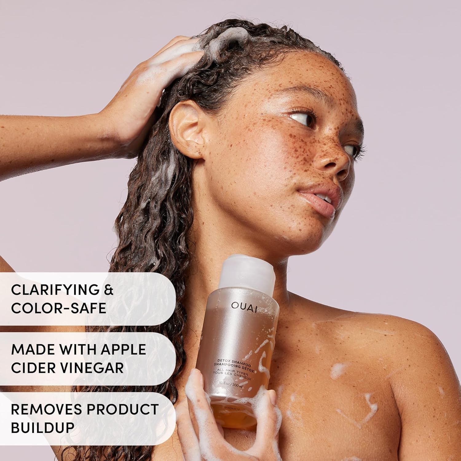 Detox Shampoo - Clarifying Shampoo for Build Up, Dirt, Oil, Product and Hard Water - Apple Cider Vinegar & Keratin for Clean, Refreshed Hair - Sulfate-Free Hair Care (16 Oz)