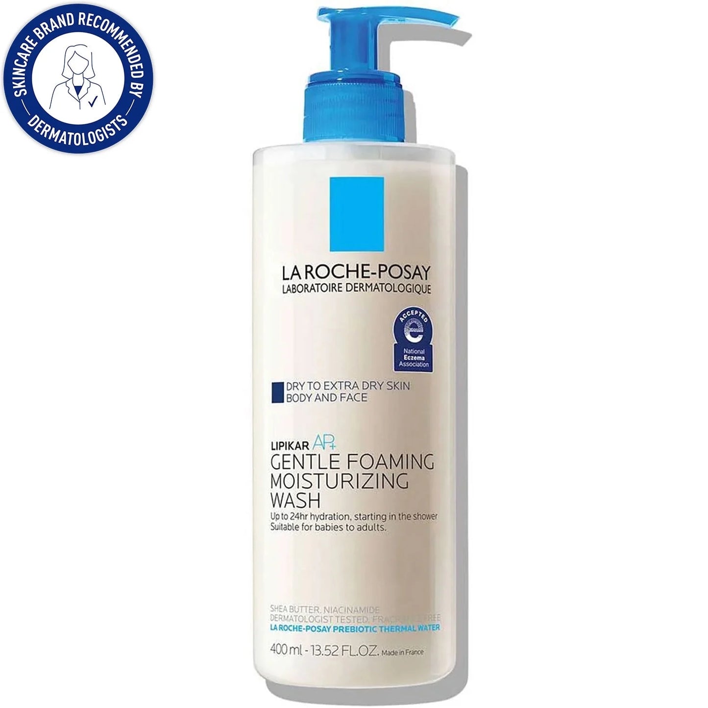 Lipikar AP+ Moisturizing Body & Face Wash, 13.52 Fl Oz