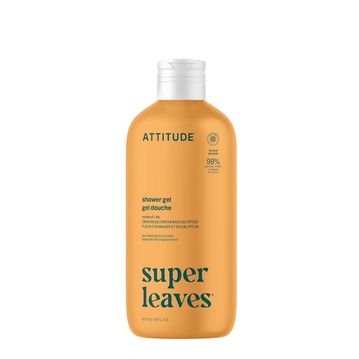 Body Wash, EWG Verified Shower Gel, Dermatologically Tested, Plant and Mineral-Based, Vegan Personal Care Products, Orange Blossom & Eucalyptus, 32 Fl Oz