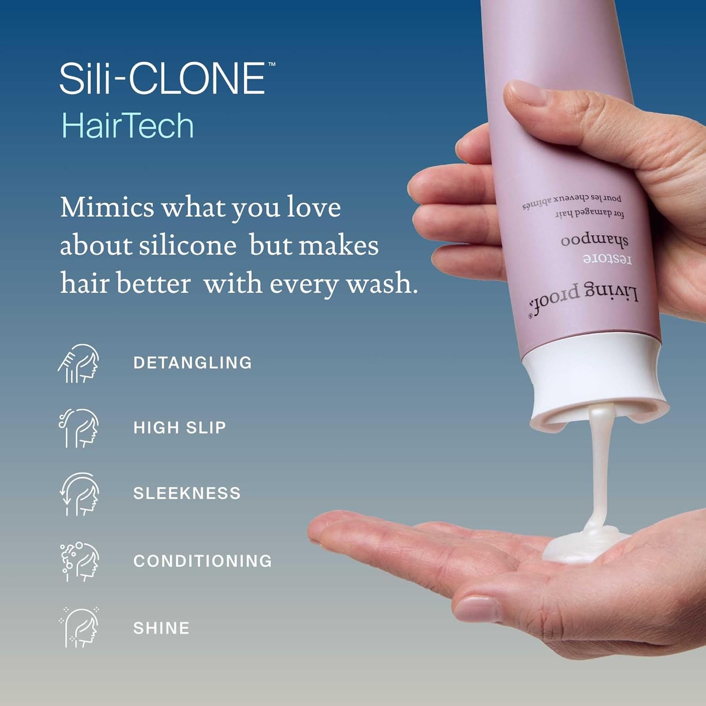 Restore Shampoo, Sulfate Free, Repairs Damaged or Dry Hair, Strengthens, Reduces Breakage, Adds Shine, Softness, Manageability, Color Safe, Professional Salon Formula
