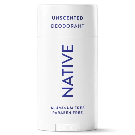 Fragrance Free Deodorant for Men & Women, 72 Hour Solid Deodorant Stick, Unscented, 2.65Oz