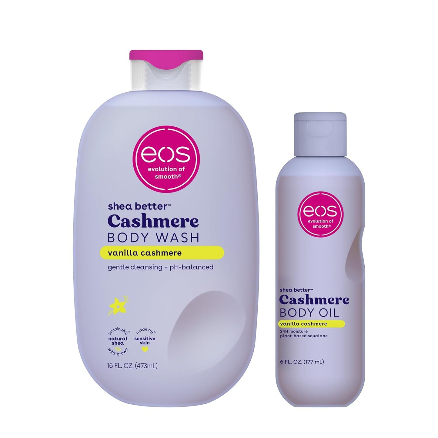 Body Wash, Vanilla, Moisturizing Creamy Gel Formula with Shea Butter, Glycerin, Vitamin E, Ph Balanced, Sensitive Skin, Vegan, 16 Fl Oz
