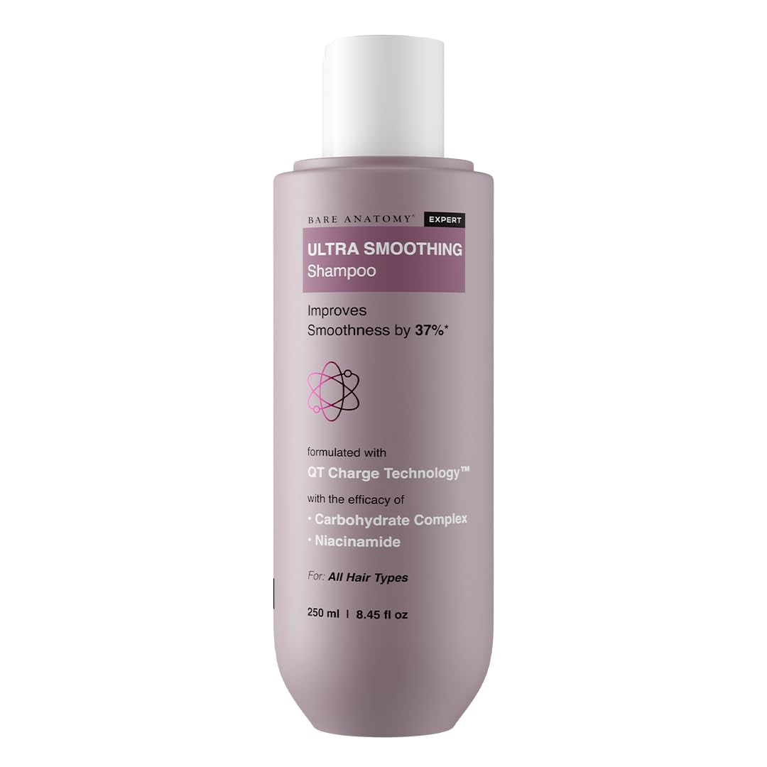 Ultra Smoothing Hair Shampoo | Restores Smoothing & Texture by 27% | Dry & Frizzy Hair | Paraben & Sulfate Free | for Women & Men | 250Ml