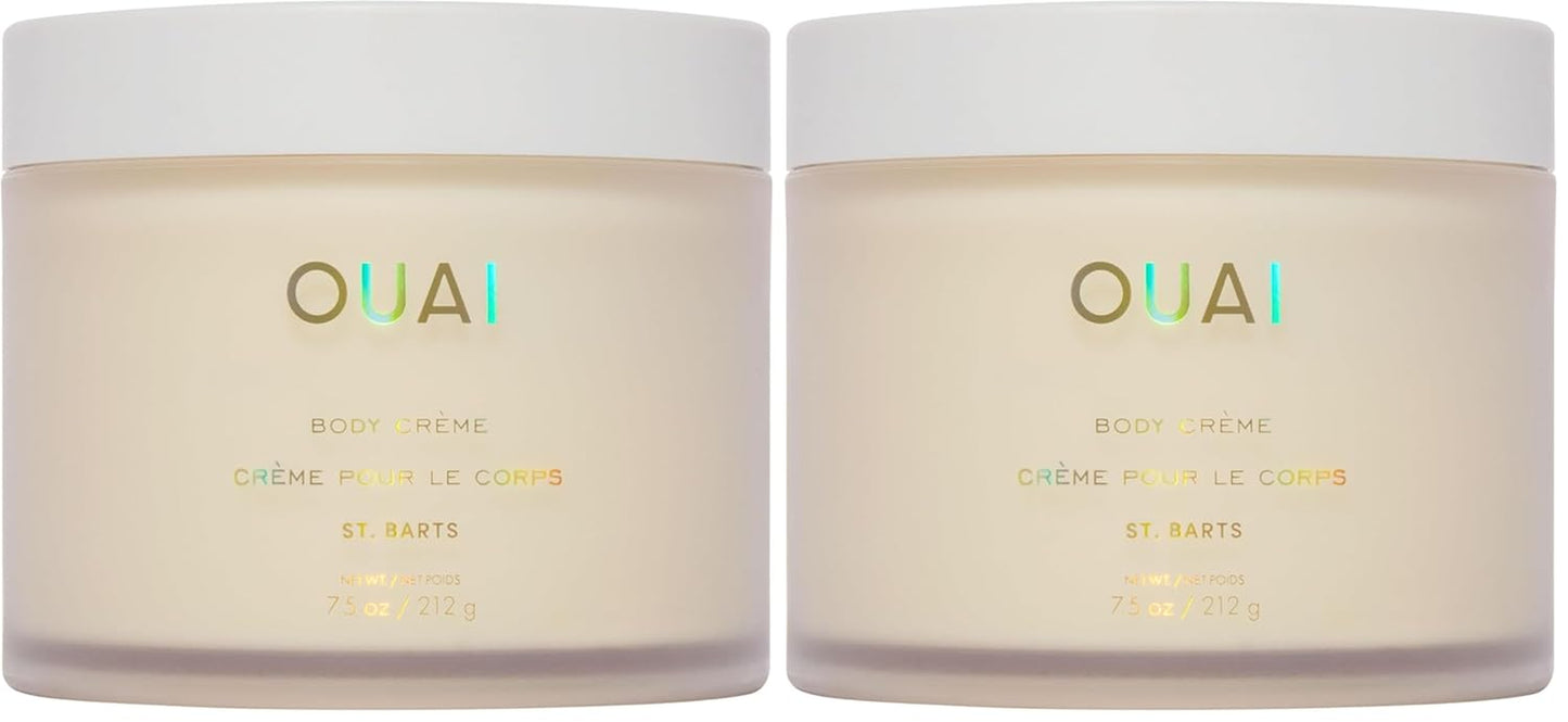 Body Cream, St. Barts - Hydrating Whipped Body Cream with Cupuaçu Butter, Coconut Oil and Squalane - Softens Skin and Delivers Healthy-Looking Glow - Sulfate-Free Skin Care (7.5 Oz)
